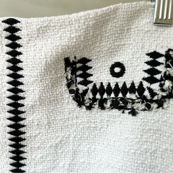 Worth New York tweed mini skirt with black embroidered detail - Picture 4 of 9